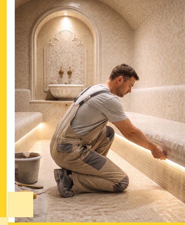 Отделка хамамов под ключ в Вязьме от 5655 р. | ЭриданВзь