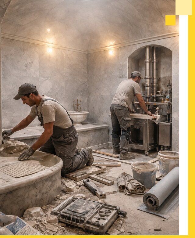 Строительство турецких бань хаммам под ключ в Вязьме