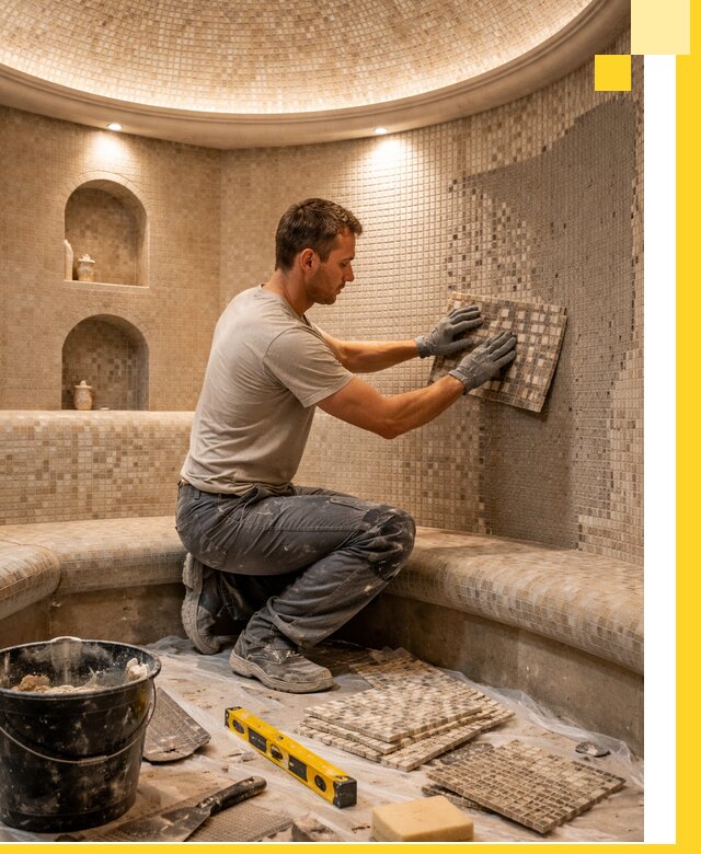 Устройство и монтаж домашнего хамама под ключ в Вязьме