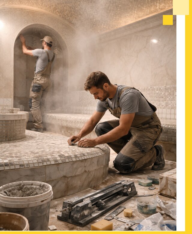 Профессиональный дизайн хамама и SPA под ключ в Вязьме